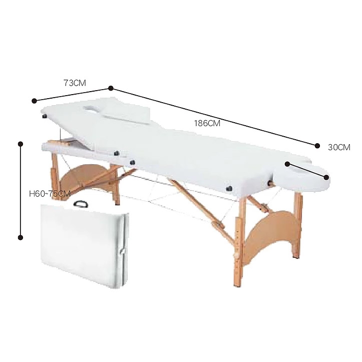 攜帶式原木美容床4